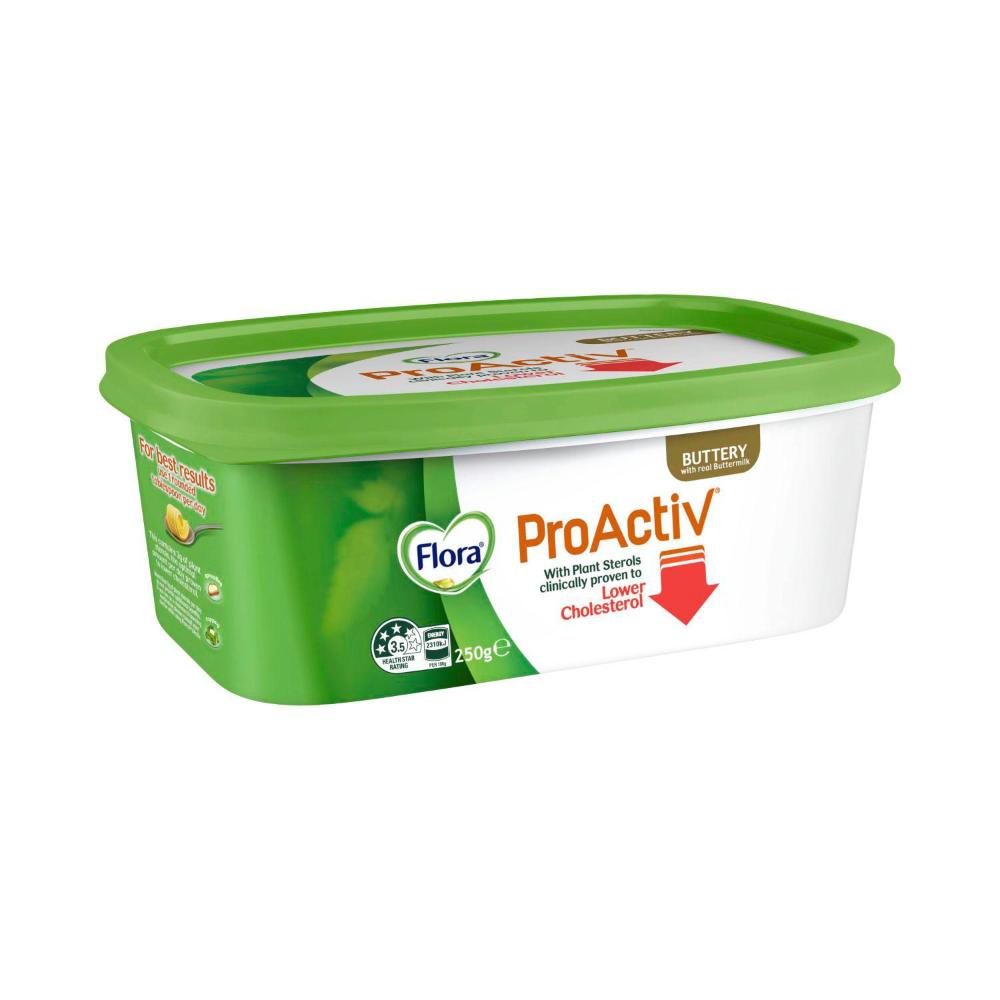 Buy Flora ProActiv Margarine Spread Buttery 250g | Coles