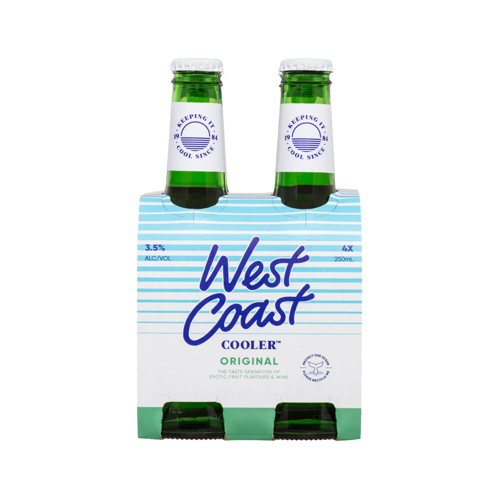 Buy West Coast Cooler Bottles 250mL 6 Pack Coles