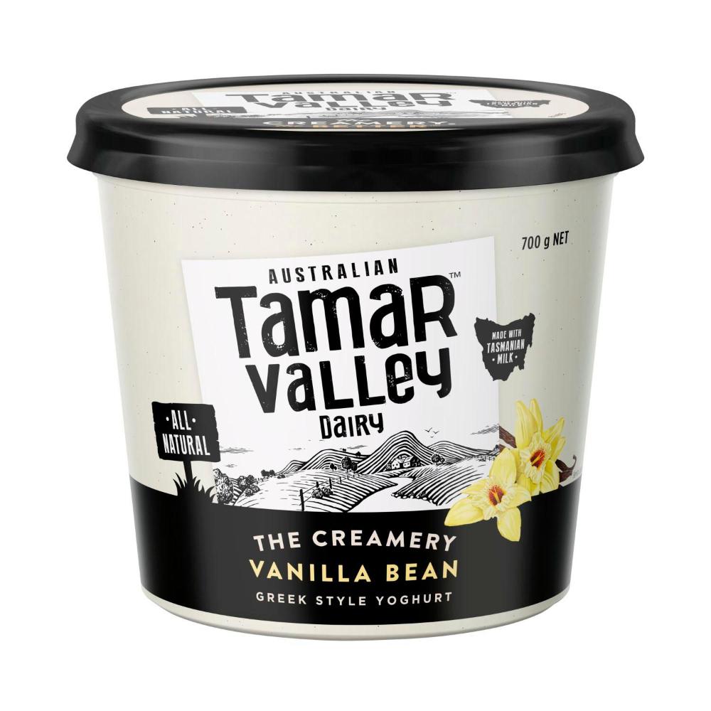 Buy Tamar Valley Greek Style Vanilla Bean Yoghurt 700g Coles