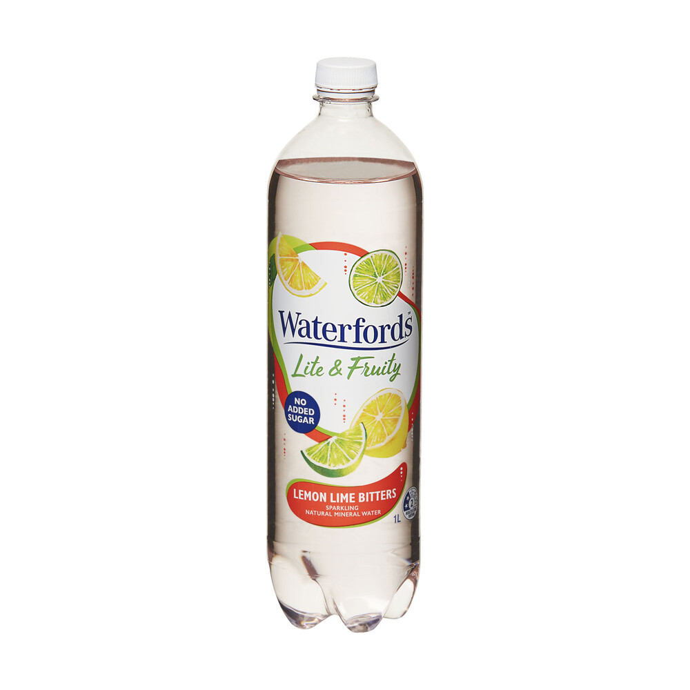 Buy Waterfords Sparkling Lite Fruity Lemon Lime Bitter 1L Coles buy-waterfords-sparkling-lite-fruity-lemon-lime-bitter-1l-coles