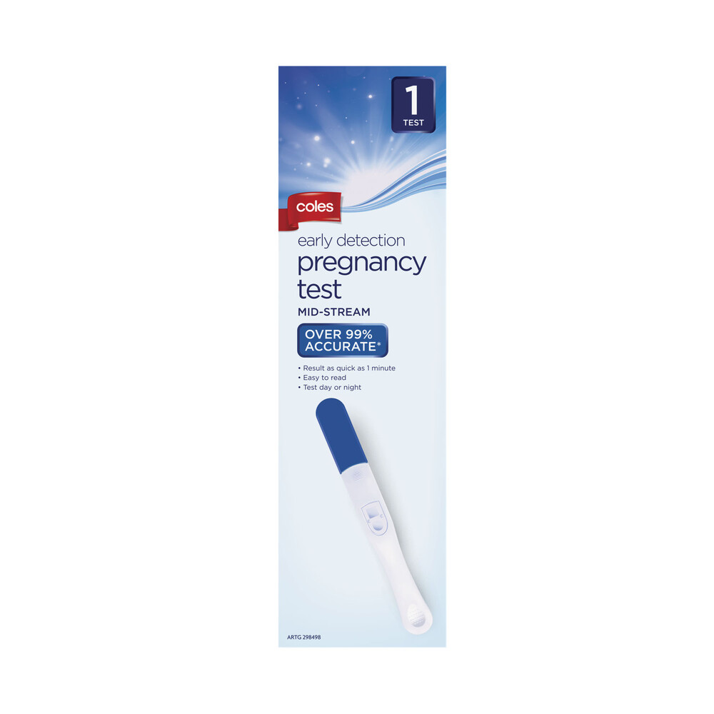 Buy Coles Pregnancy Midstream Test 1 pack Coles