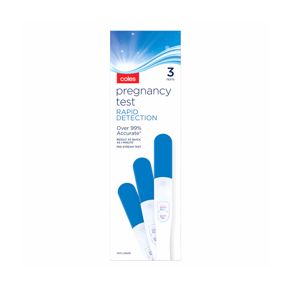 Buy Coles Pregnancy Midstream Test 3 pack Coles
