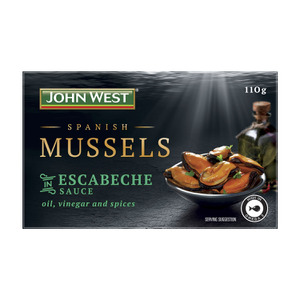 john west spanish mussels