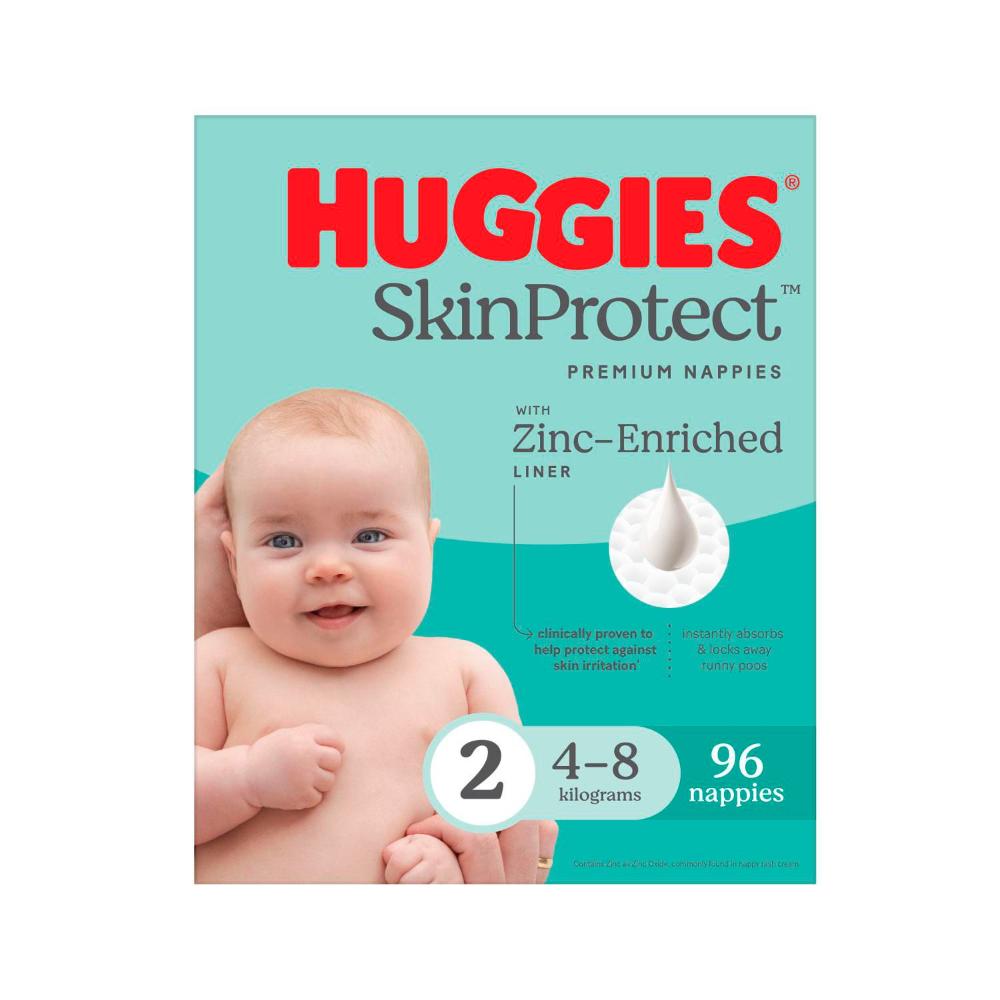 Huggies Nappies Unisex Infant Size 2 Jumbo | 96 pack
