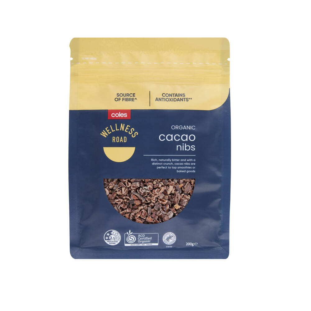 Buy Coles Wellness Road Organic Cacao Nibs 200g Coles