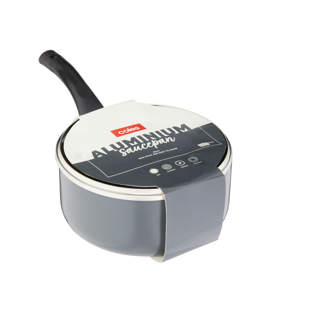 Buy Coles Aluminium Saucepan 20cm 1 each Coles