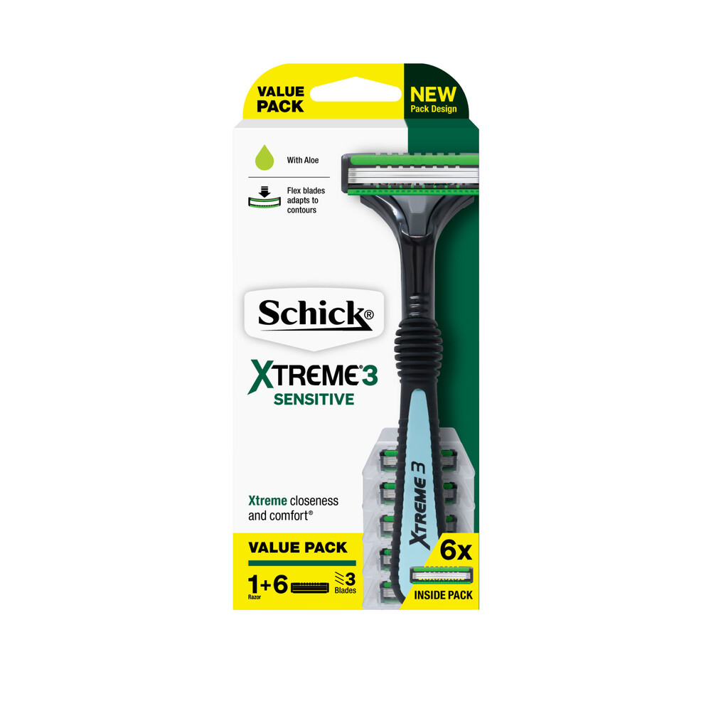 Buy Schick Xtreme 3 Hybrid Disposable 6 pack Coles