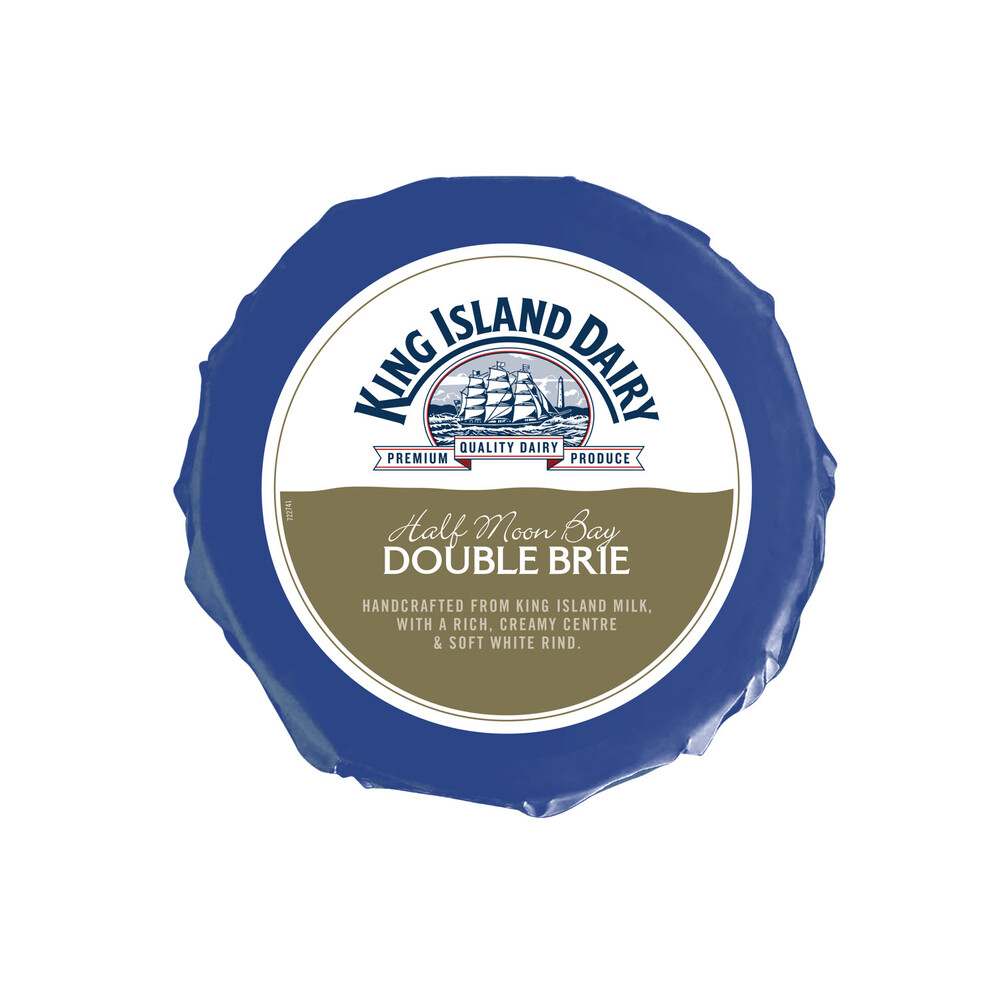 Buy King Island Dairy Half Moon Bay Double Brie approx.100g Coles