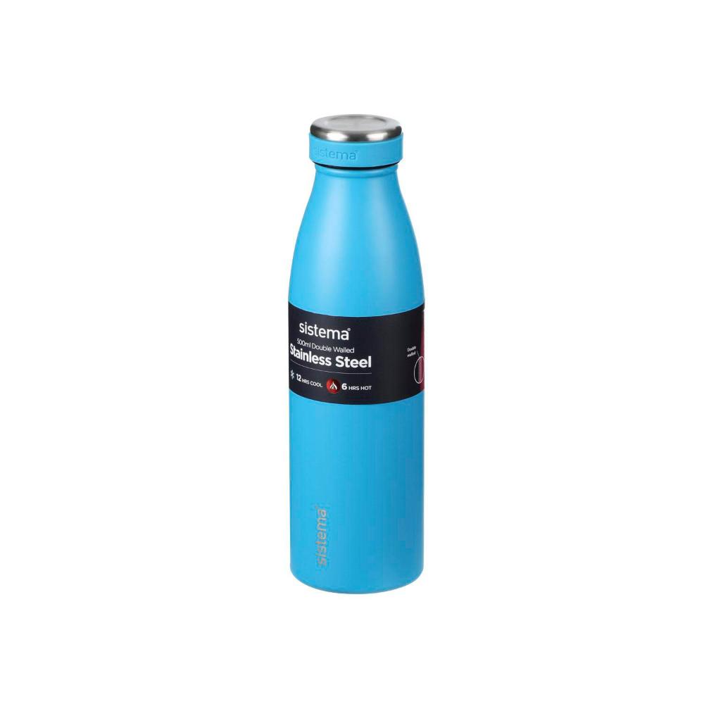Buy Sistema Double Wall Stainless Steel Bottle 500mL Coles Buy Sistema Double Wall Stainless Steel Bottle 500mL Coles