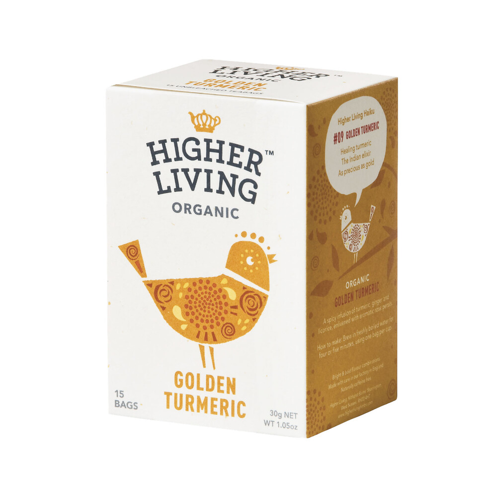 Buy Higher Living Organic Golden Turmeric Tea 15 pack Coles