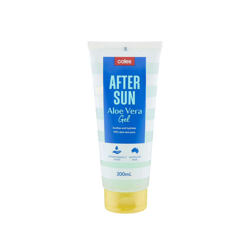 Buy Coles Soothing After Sun Gel Aloe Vera 200mL Coles