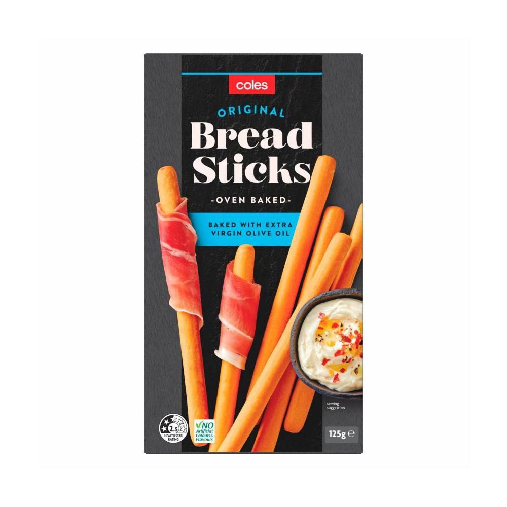 Buy Coles Original Breadsticks Cracker 125g Coles