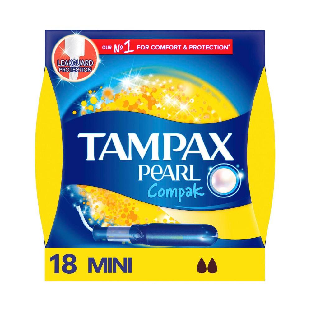 Buy Tampax Pearl Compak Regular Tampon With Applicator 18 pack Coles