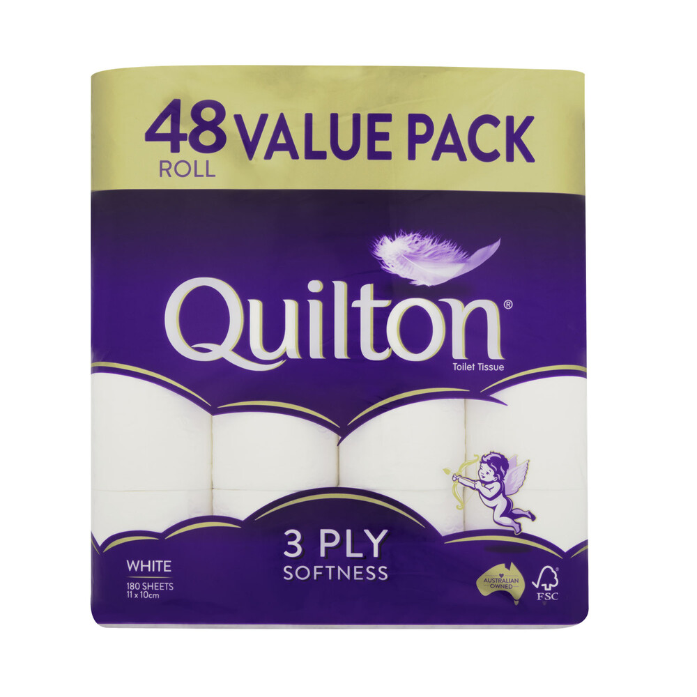 Buy Quilton 3 Ply Toilet Tissue 48 pack Coles
