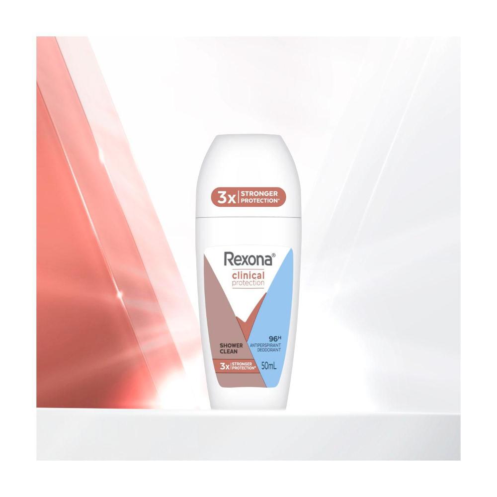 Buy Rexona Women Deodorant 96hr Clinical Roll On Shower Clean 50mL