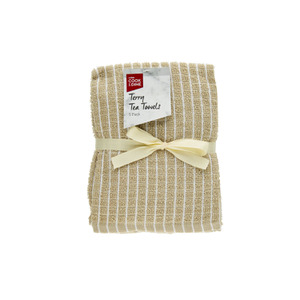 cook dine neutral terry tea towels coles online