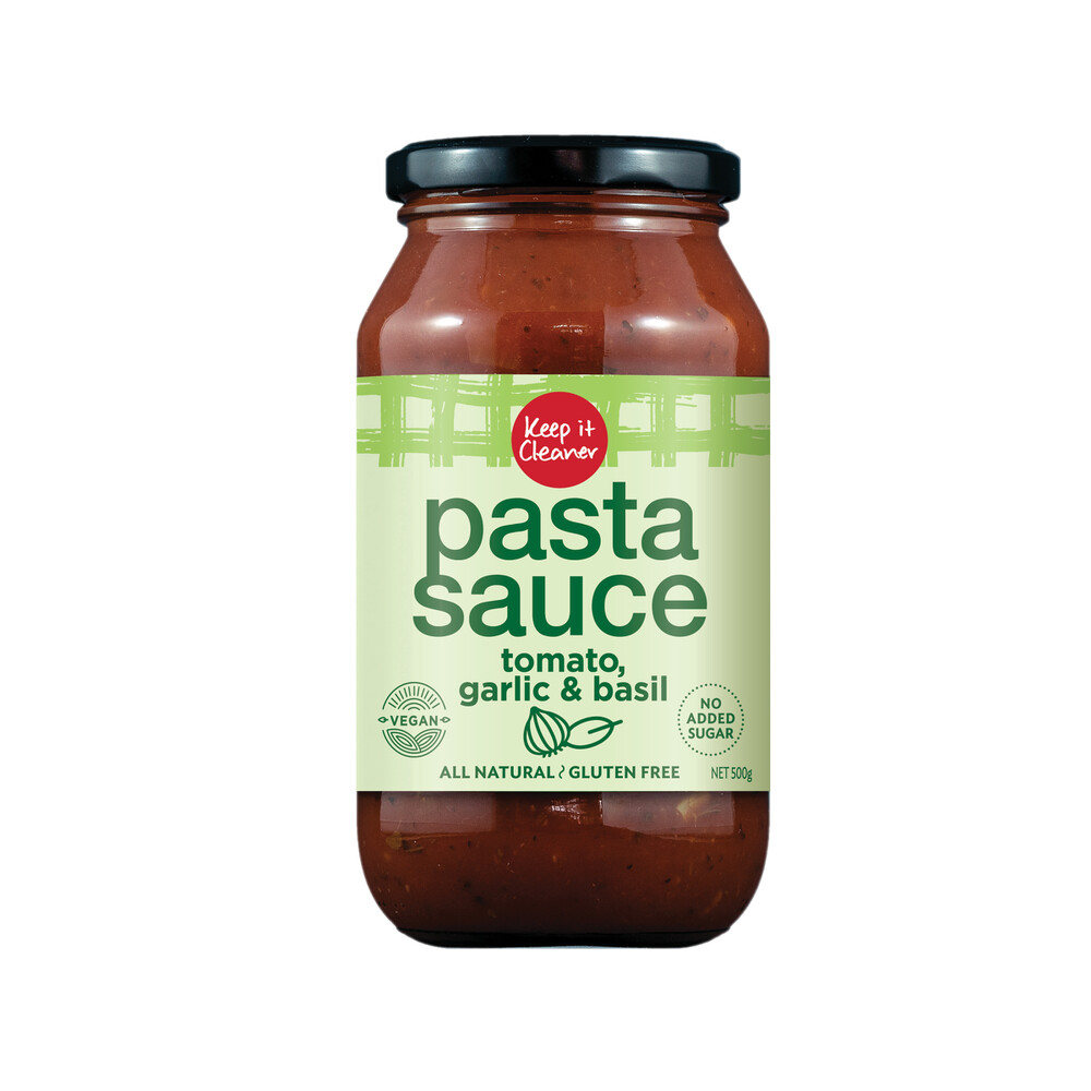 Buy Keep It Cleaner Tomato Garlic & Basil Pasta Sauce 500g Coles