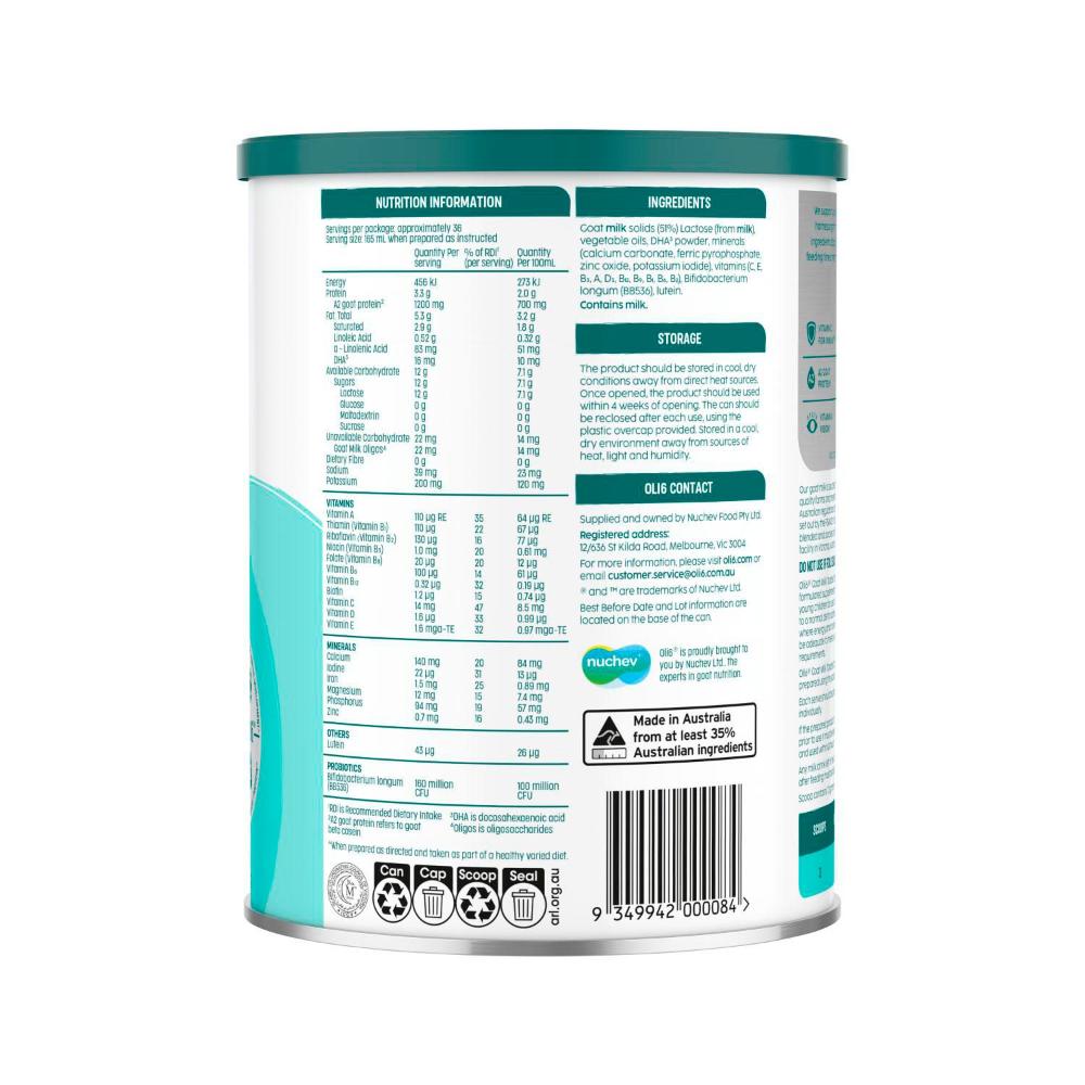 Buy Oli6 Stage Goat Milk Toddler Drink 1-3 Years 800g Coles