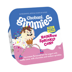 Chobani Gimmies Rainbow Sprinkle Cone Yogurt Coles Online