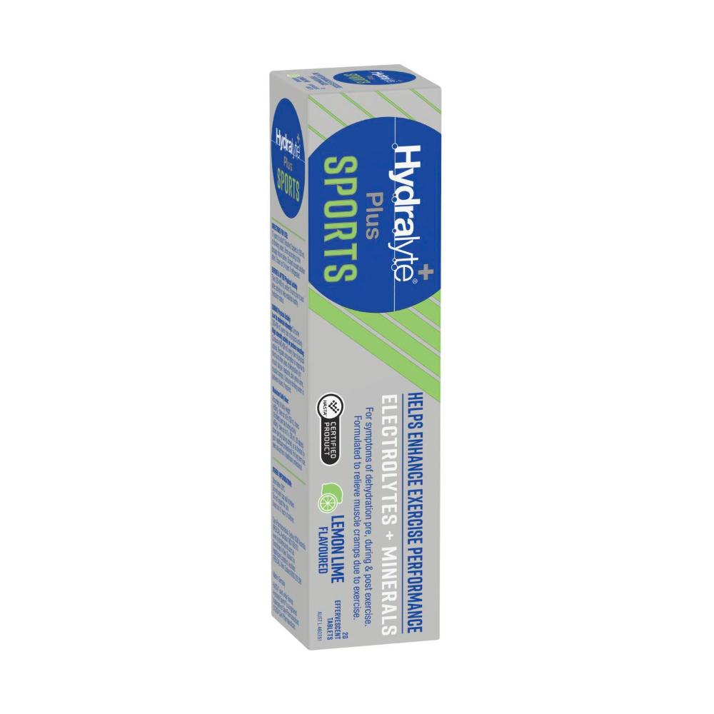 Hydralyte Sports Effervescent Tablets Lemon Lime | 20 pack