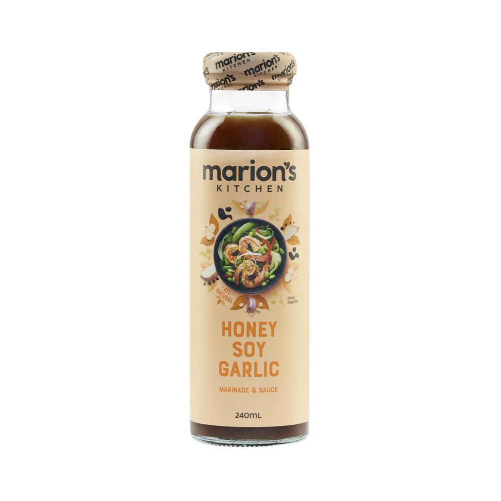 Buy Marion's Kitchen Gluten Free Honey Soy Garlic Marinade 240mL Coles