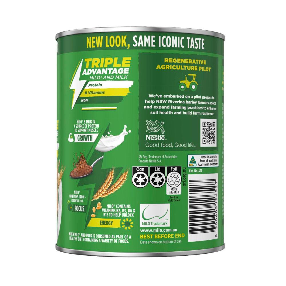 Milo Powder Cold Buy Milo Chocolate Malt Powder Hot Or Cold Drink 460g | Coles