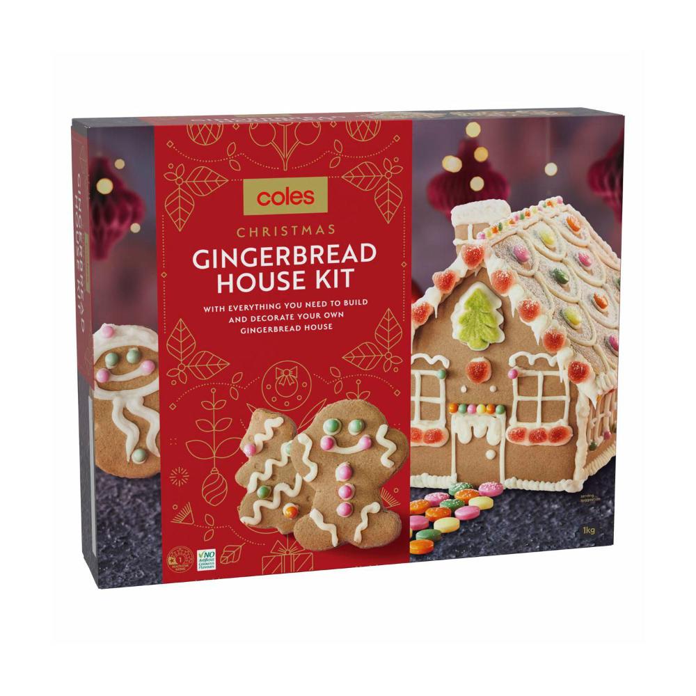 Buy Coles Christmas Gingerbread House Kit 1kg Coles