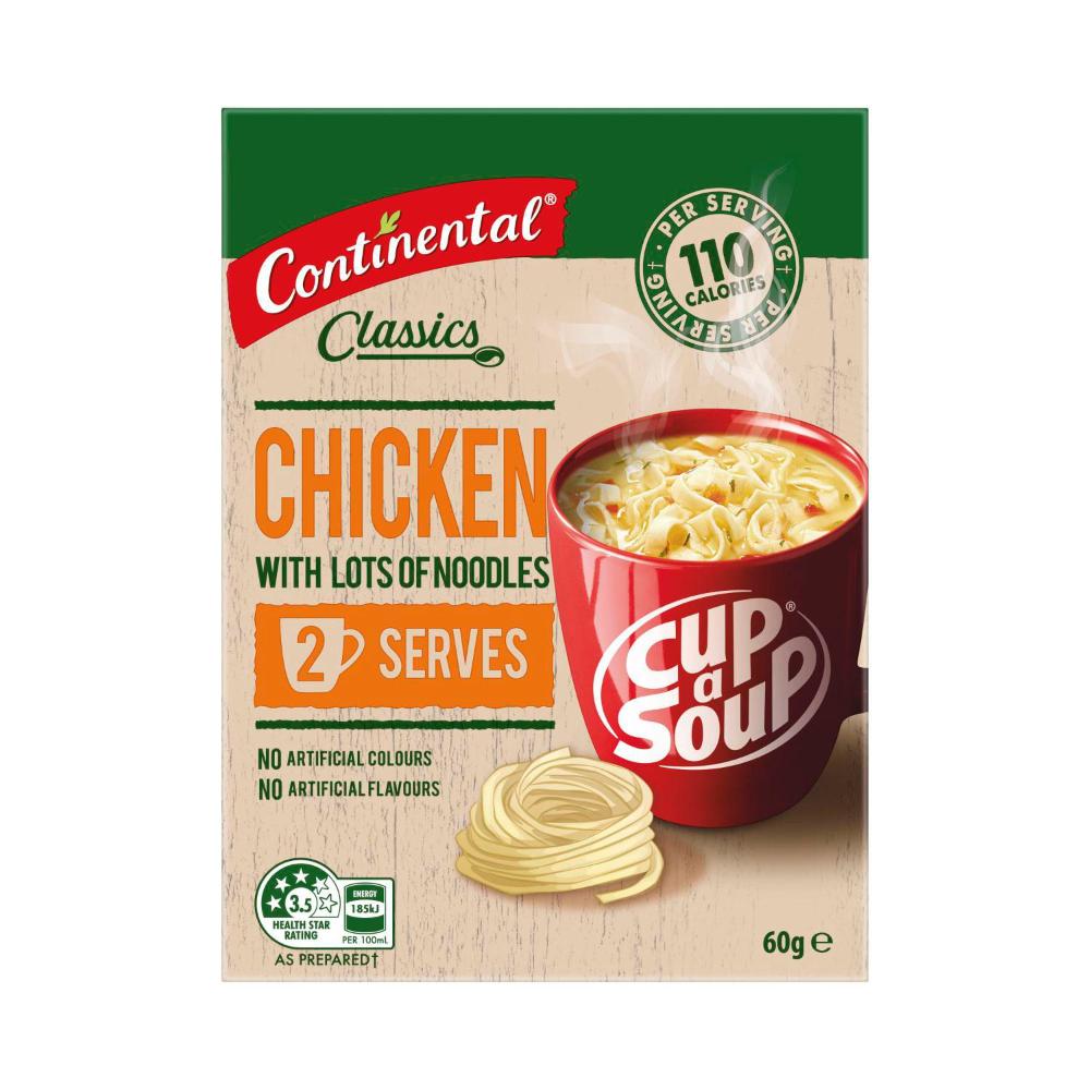 Continental Cup A Soup Chicken With Lots of Noodles Serves 2 | 60g