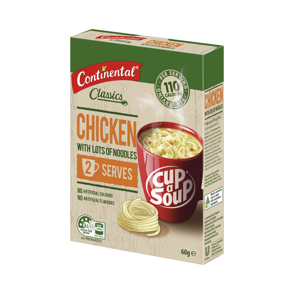 Continental Cup A Soup Chicken With Lots of Noodles Serves 2 | 60g