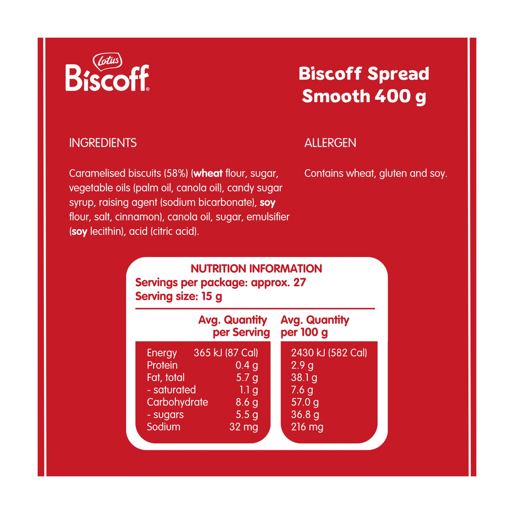 Lotus Biscoff Smooth Spread | 400g