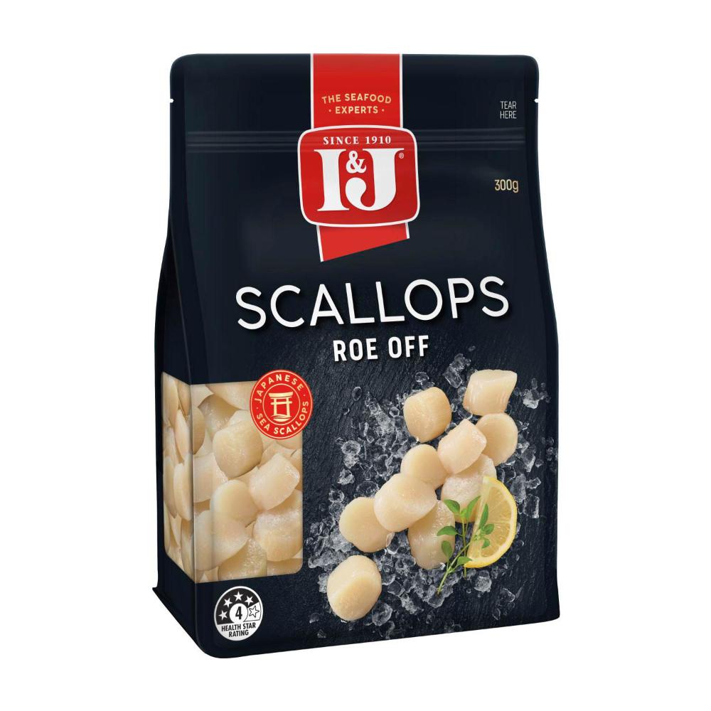 Scallops Roe Off Buy I&J Scallops Roe Off 300g | Coles