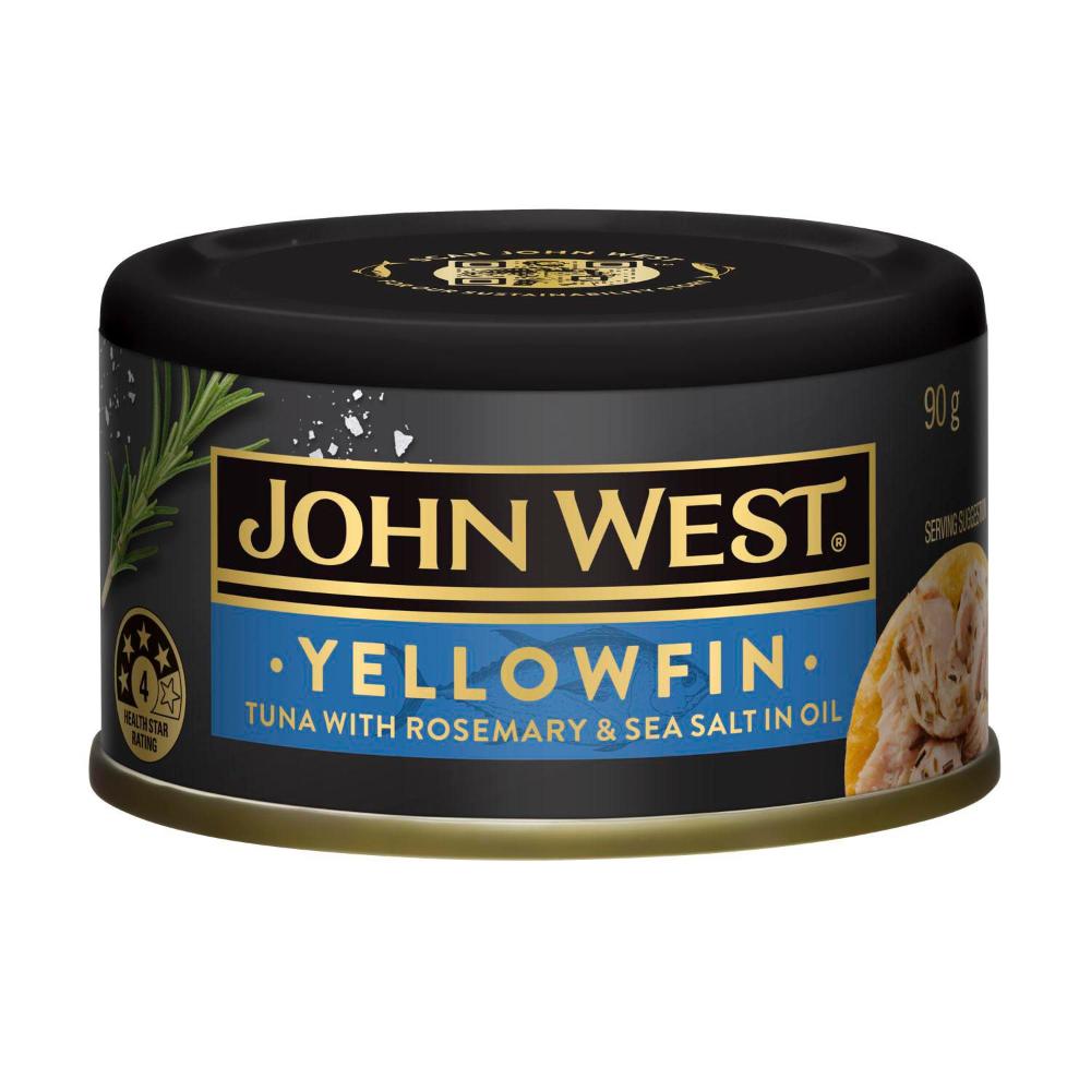 Buy John West Rosemary & Sea Salt In Oil Deli Tuna 90g Coles