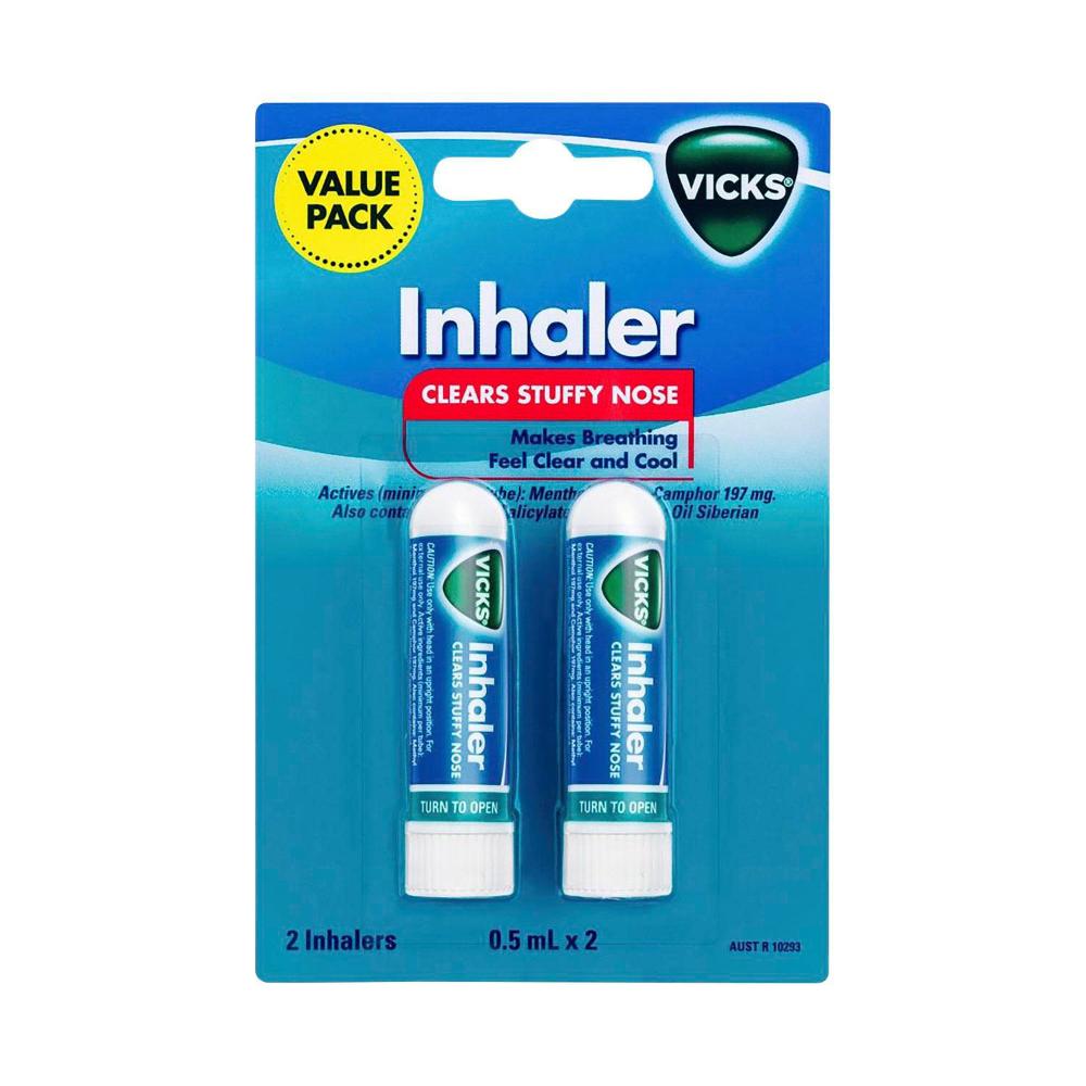 Buy Vicks Nasal Decongestant Inhaler 2 pack Coles