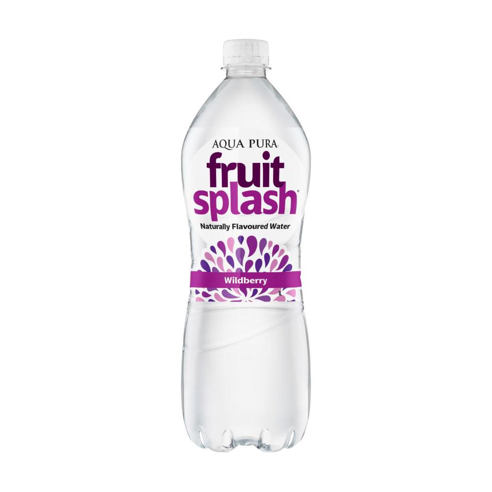 Aqua Pura Fruit Splash Flavoured Water Wildberry | 1L