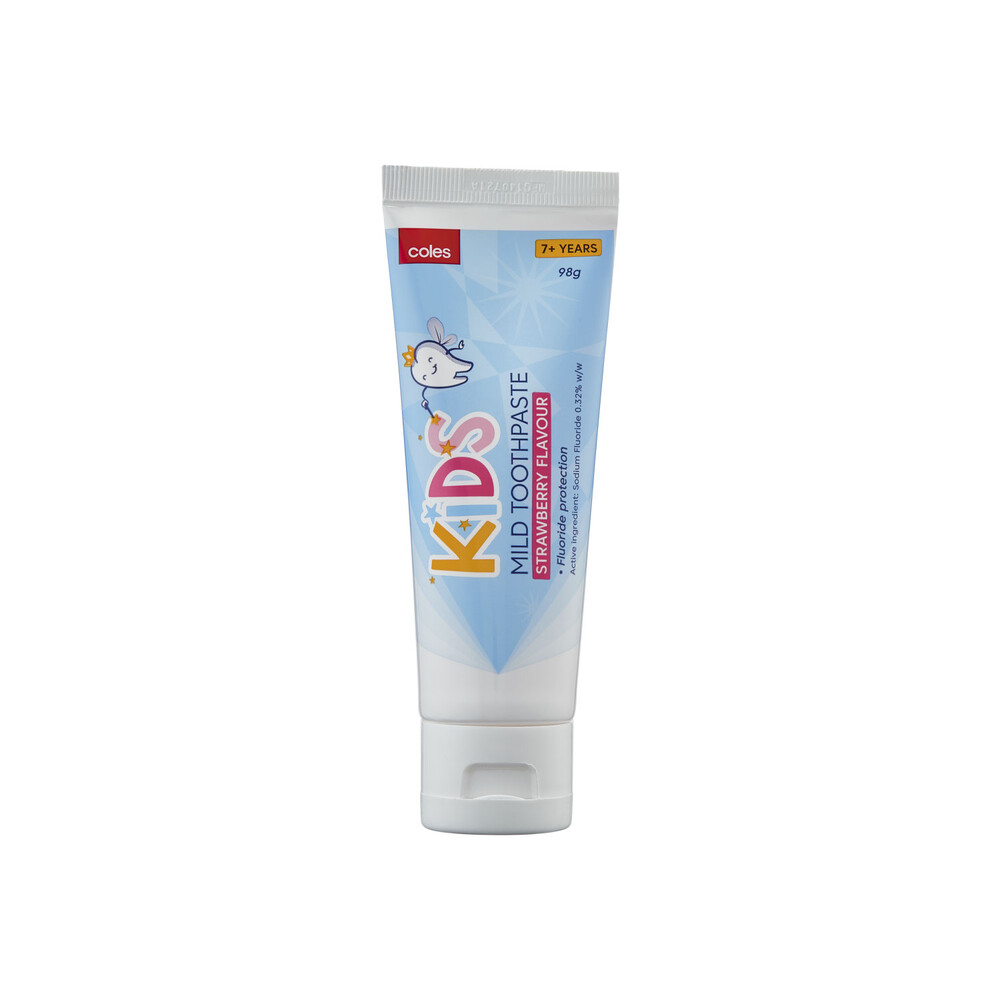 Buy Coles Kids Toothpaste Strawberry 98g Coles