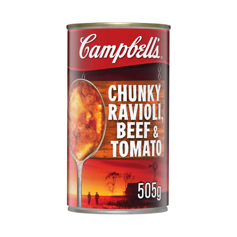 Buy Campbell's Chunky Soup Can Ravioli Beef Tomato 505g Coles