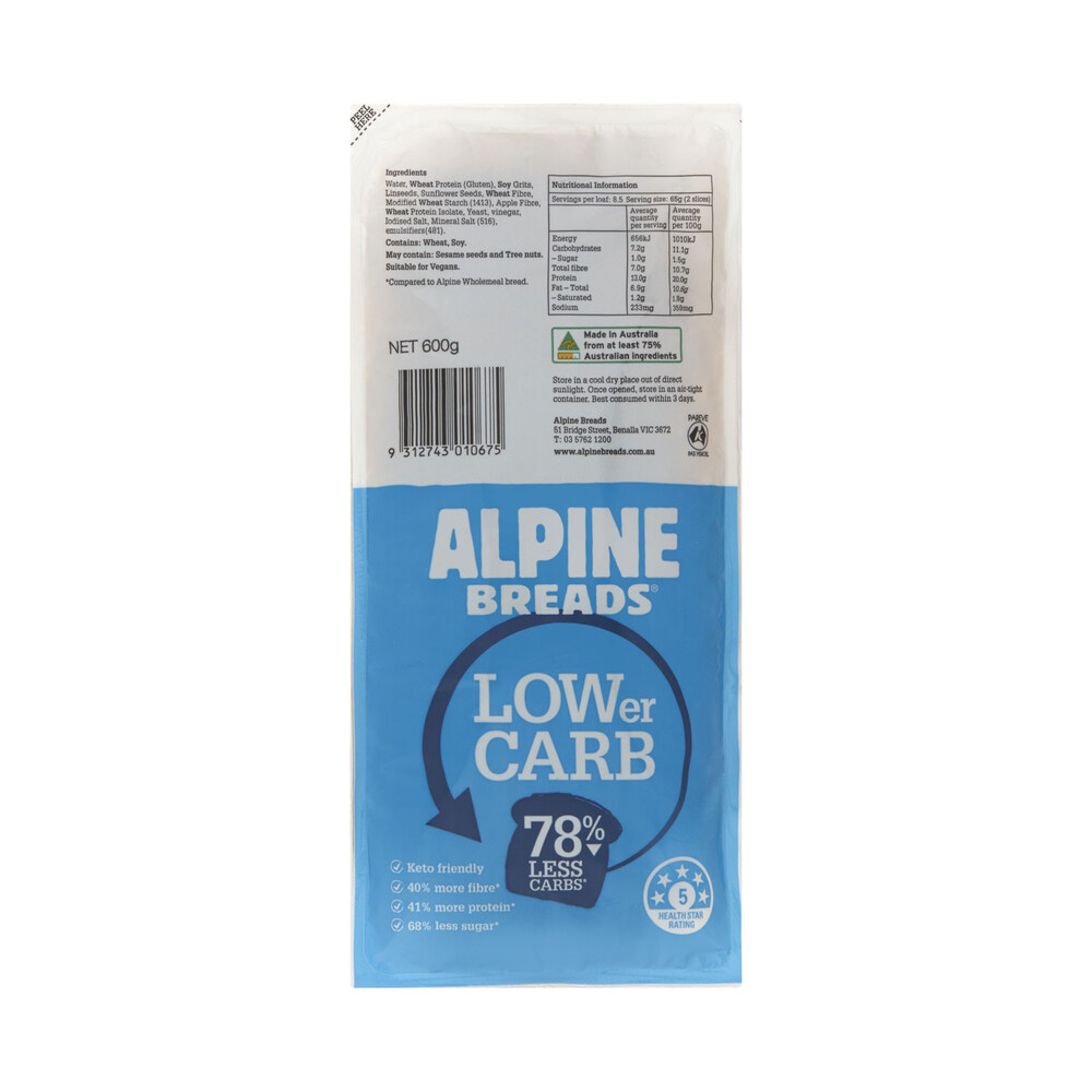 Buy Alpine Low Carb 600g Coles