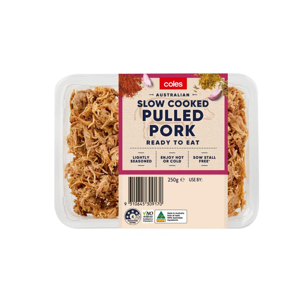 Coles Slow Cooked Pulled Pork | 250g