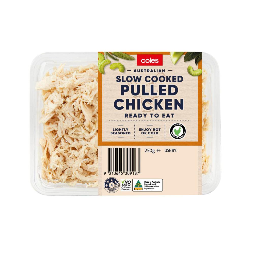 Coles Slow Cooked Pulled Chicken | 250g