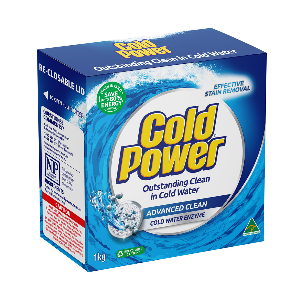 Buy Cold Power Advanced Clean Laundry Powder 1kg Coles