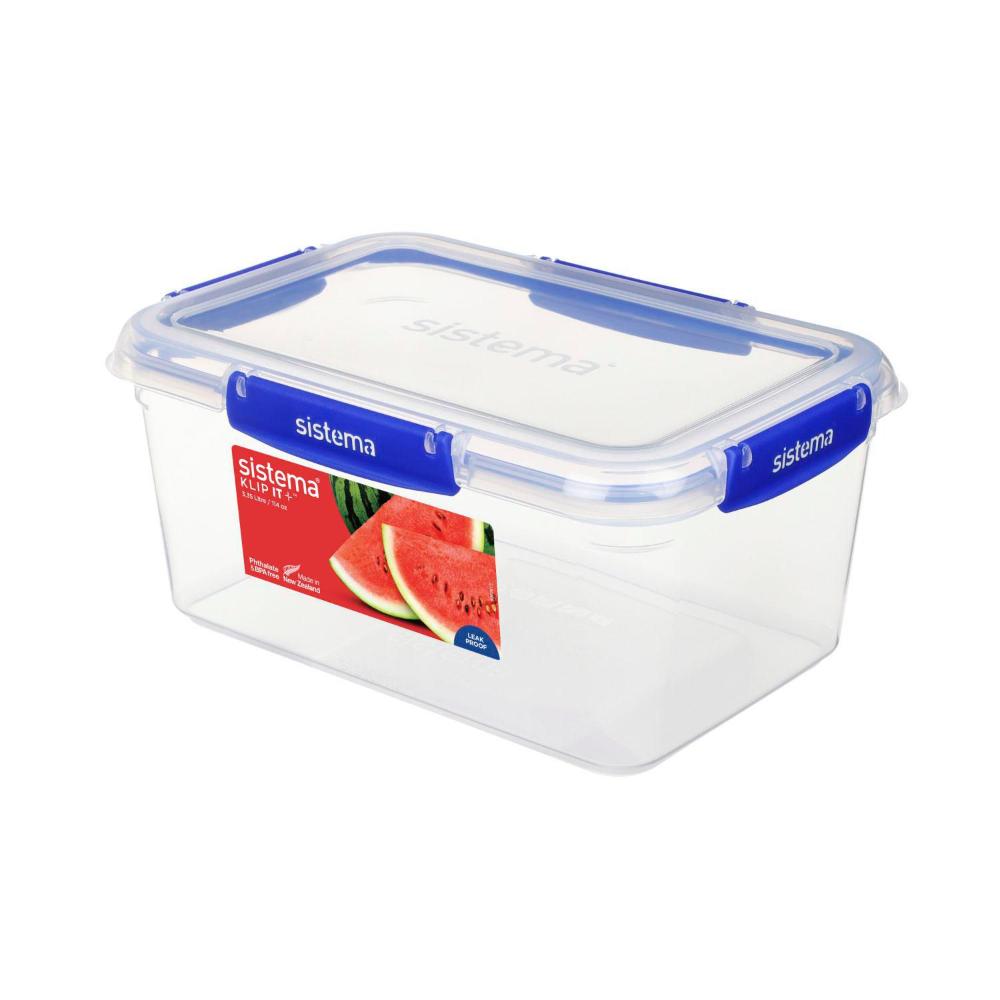 Sistema Klip It Plus Rectangle Container 3.35 Litre | 1 each