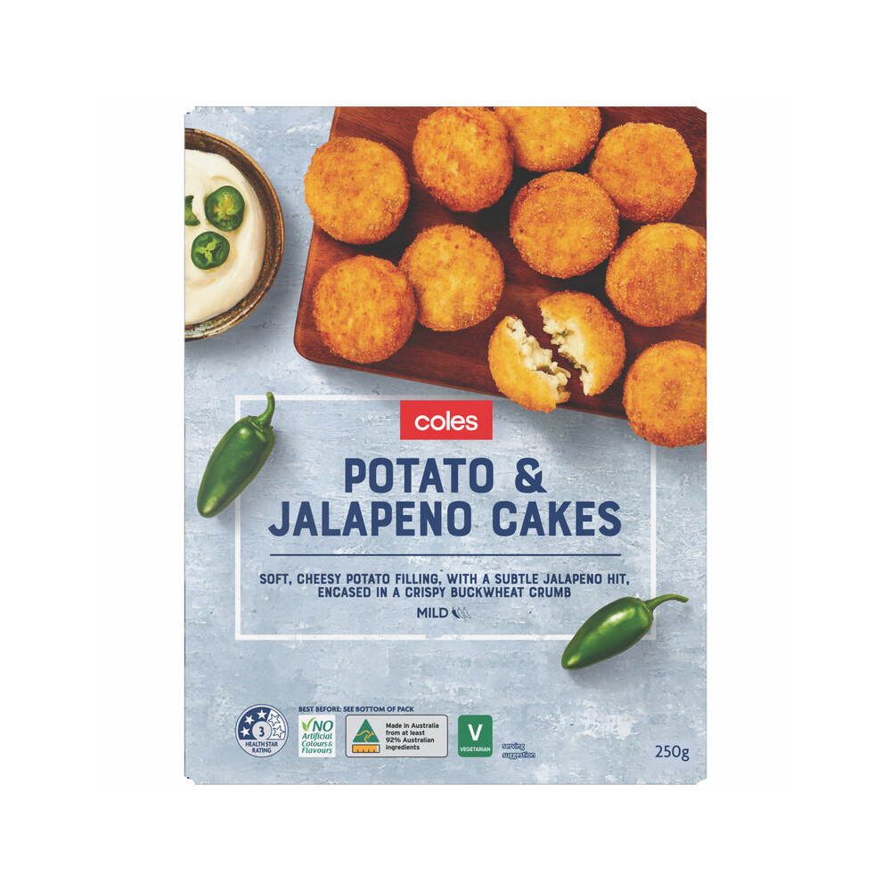 Buy Coles Jalapeno Cakes 250g Coles