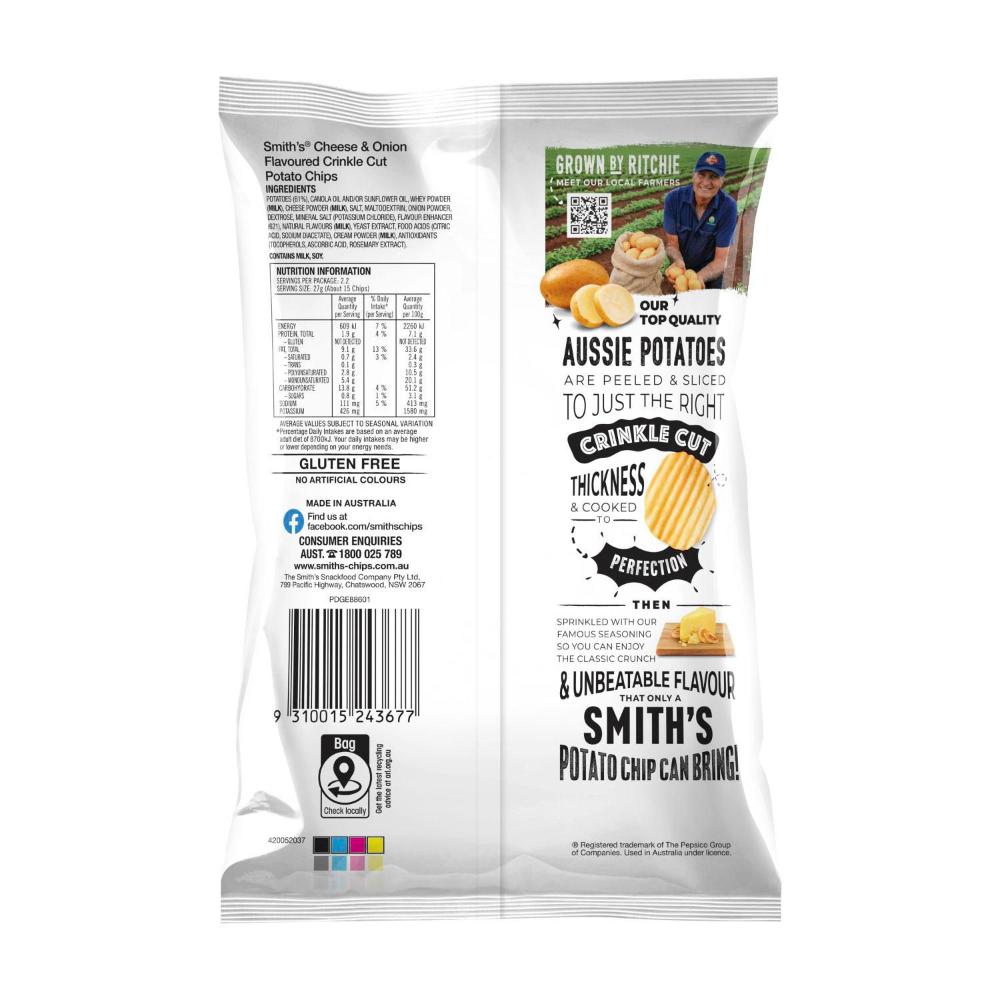 cheese and onion chips coles