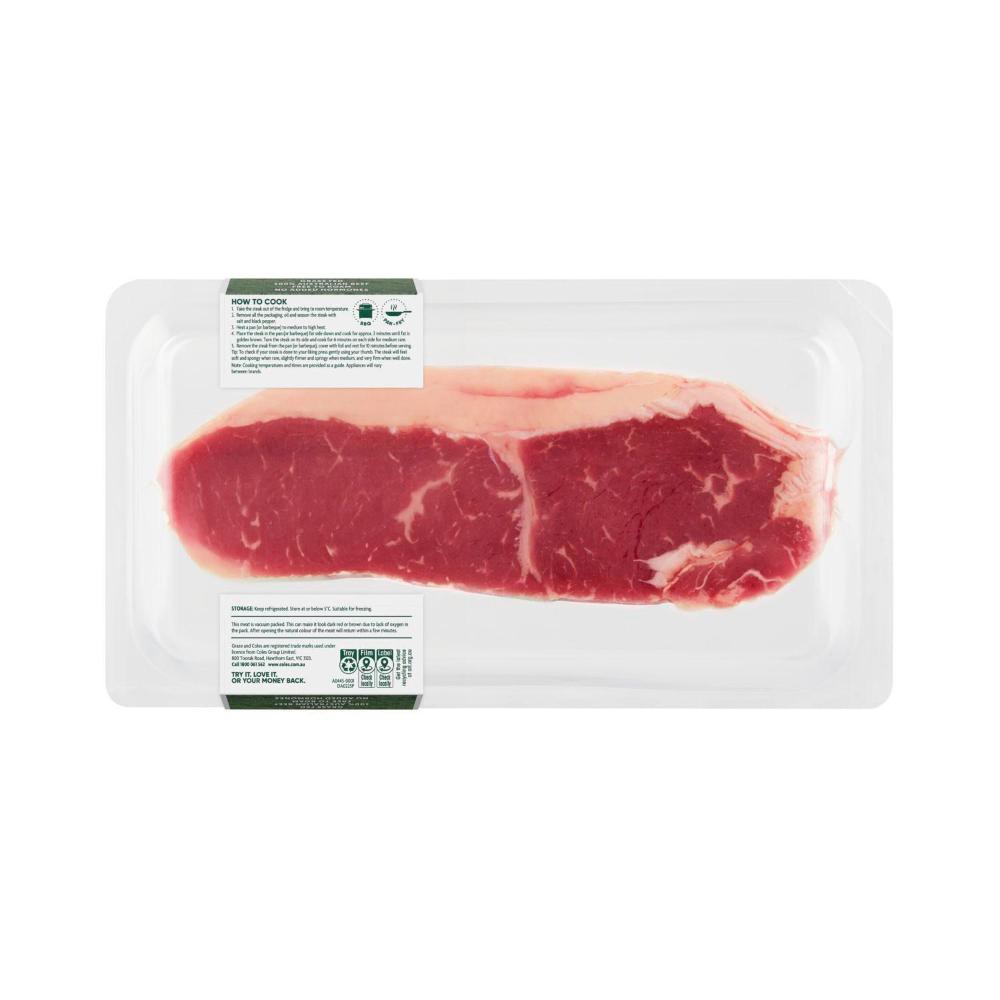 Coles Graze Grassfed Beef New York Strip Steak | 380g