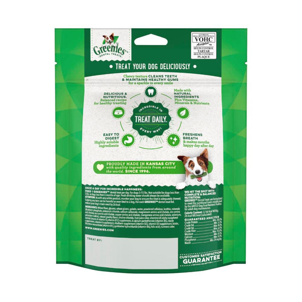 Buy Greenies Canine Dental Dog Treats Original Regular 170g pack