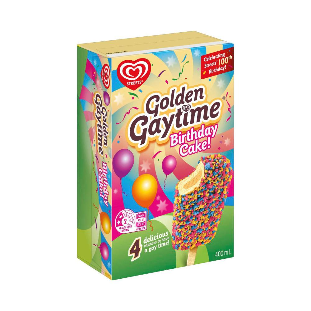 Streets Golden Gaytime Birthday Cake | 400mL