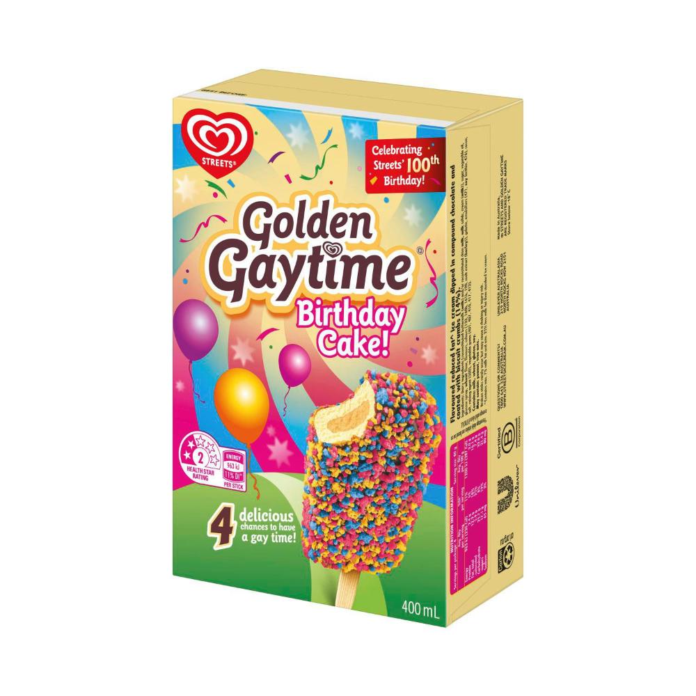 Streets Golden Gaytime Birthday Cake | 400mL