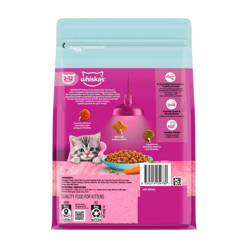 Whiskas Dry Cat Food Tuna Whiskas 1+ Adult Dry Cat Food Tuna Pets
