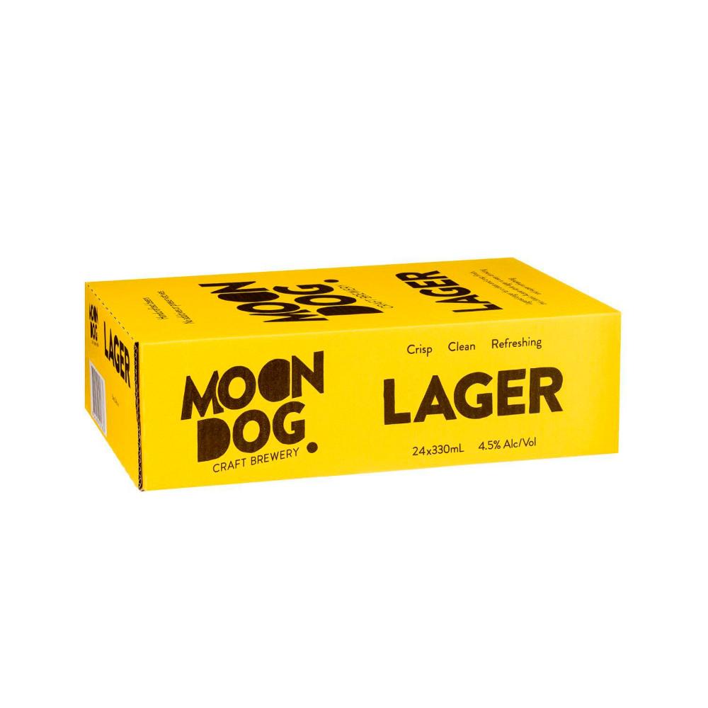 Buy Moon Dog Lager Can 330mL 24 Pack Coles