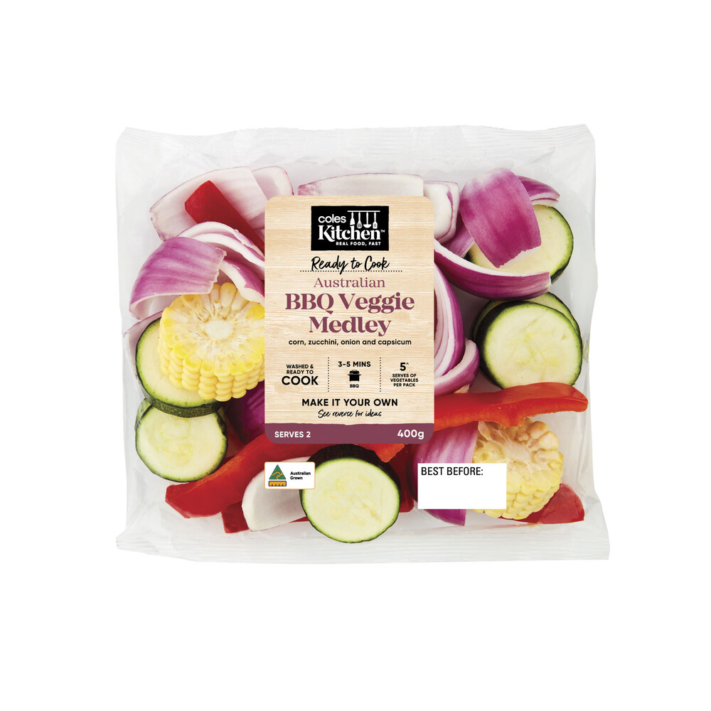 Buy Coles Kitchen Australian BBQ Veggie Medley 400g Coles